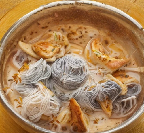 makguksu,baked shrimp with glass noodles,kalguksu,janchi guksu,laksa,hot dry noodles,chun mee tea,wonton noodles,bánh canh,naengmyeon,oyster vermicelli,thai noodles,bún riêu,thai northern noodle,thai noodle,rice noodles,shrimp dumplings,tteok,bánh bò,singapore-style noodles,Common,Common,None