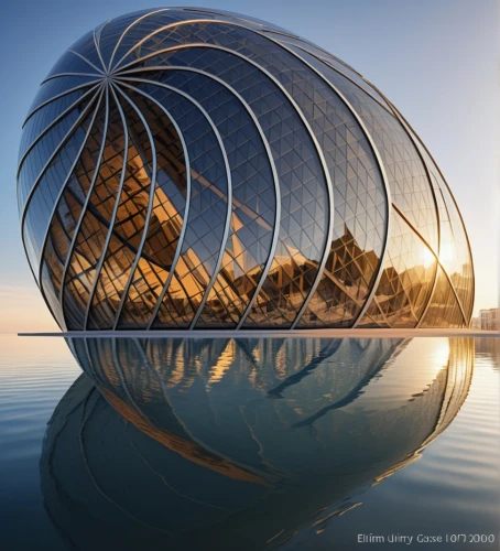 glass sphere,futuristic architecture,torus,honeycomb structure,solar cell base,spheres,calatrava,steel sculpture,musical dome,the globe,glass ball,kinetic art,futuristic art museum,eco-construction,building honeycomb,futuristic landscape,bird's nest,glass building,3d bicoin,cooling house,Photography,General,Realistic