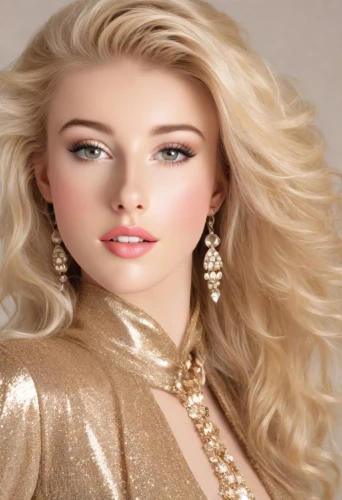 gold jewelry,realdoll,bridal jewelry,miss circassian,artificial hair integrations,blonde woman,beautiful model,golden haired,blond girl,beautiful young woman,jeweled,cool blonde,female model,fashion shoot,gold color,blonde girl,barbie doll,women's cosmetics,airbrushed,mary-gold