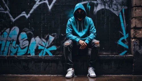 hooded man,hoodie,hooded,anonymous,novelist,cyan,drug rehabilitation,tracksuit,faceless,2d,vulnerable,grime,urban,city youth,teal digital background,youth,teal,boy praying,lack,balaclava,Photography,Documentary Photography,Documentary Photography 24