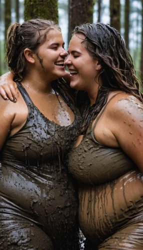 mud wrestling,maori,wood angels,aboriginal culture,plus-size model,plus-size,anmatjere women,social,mud village,keto,connectedness,indigenous culture,natural beauties,women friends,happy children playing in the forest,two girls,sisters,mud,wet,three-lobed slime,Photography,General,Natural