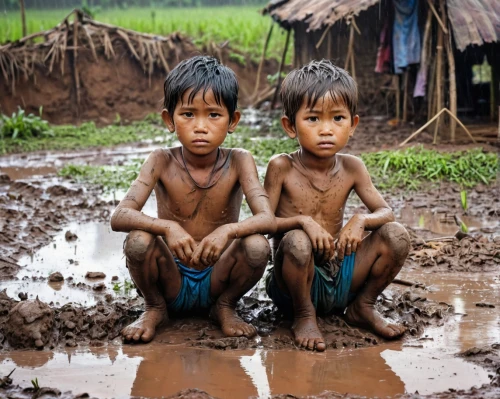 mud village,nomadic children,children playing,bangladesh,myanmar,photos of children,poverty,children of uganda,children of war,vietnam's,bangladeshi taka,girl and boy outdoor,world children's day,children studying,primitive people,mud,mud wrestling,forced labour,photographing children,nomadic people,Conceptual Art,Fantasy,Fantasy 03