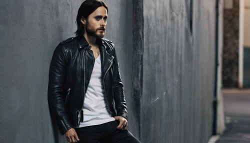 farro,leather jacket,concrete background,artus,leather,gosling,toolroom,black leather,leather texture,deacon,david garrett,photo session in torn clothes,lincoln blackwood,jeans background,banks,portrait background,denim background,athene brama,fawkes,men's wear,Illustration,Realistic Fantasy,Realistic Fantasy 11
