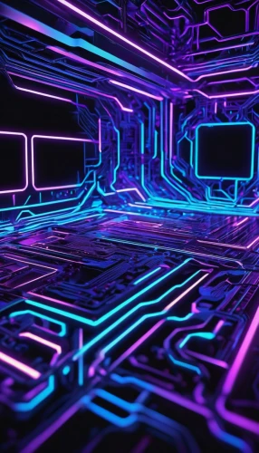 ufo interior,cinema 4d,3d background,cyberspace,3d render,circuitry,neon light,light track,computer art,circuit board,neon sign,neon coffee,mobile video game vector background,3d rendering,fractal lights,render,neon lights,wireframe,3d car wallpaper,maze,Illustration,American Style,American Style 14