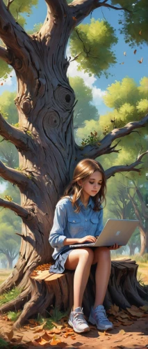 girl with tree,the girl next to the tree,girl picking apples,world digital painting,children's background,girl studying,child in park,girl at the computer,digital painting,girl in a long,girl sitting,creative background,girl in the garden,child with a book,painting technique,girl and boy outdoor,woman eating apple,background image,sci fiction illustration,illustrator,Conceptual Art,Fantasy,Fantasy 03