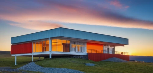 dunes house,cubic house,lifeguard tower,cube house,icelandic houses,monte rosa hut,danish house,holiday home,modern architecture,cube stilt houses,mountain hut,summer house,shipping containers,alpine hut,frame house,the observation deck,prefabricated buildings,inverted cottage,observation deck,swiss house,Photography,General,Realistic
