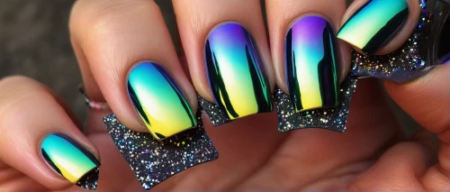 iridescent,rainbow waves,prismatic,mermaid scales,rainbow pattern,talons,nail design,rainbow colors,claws,nails,mermaid scale,metallic feel,gradient effect,color feathers,nail art,gradient,shimmering,neon candies,glitter arrows,metallic,Unique,3D,Modern Sculpture