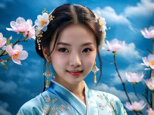 oriental princess,hanbok,oriental girl,oriental painting,chinese art,korean culture,inner mongolian beauty,plum blossom,jasmine blossom,taiwanese opera,asian woman,geisha girl,plum blossoms,ao dai,chinese style,wuchang,mulan,oriental,asian culture,korean drama