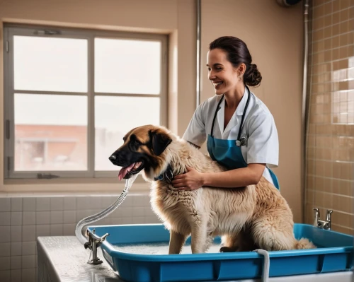 veterinarian,veterinary,animal shelter,pet vitamins & supplements,rescue dogs,pet adoption,livestock guardian dog,cleaning service,animal welfare,rescue dog,to bathe,hand washing,taking a bath,service dogs,hygiene,bath,service dog,washing,dental assistant,water bath,Photography,General,Realistic