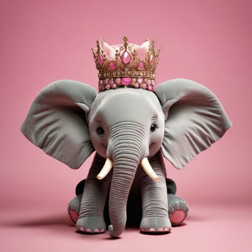 pink elephant,circus elephant,elephant's child,princess crown,girl elephant,beauty pageant,elephant,pachyderm,queen crown,elephantine,crown render,dumbo,circus animal,elephant toy,elephant kid,anthropomorphized animals,little princess,asian elephant,royal crown,monarchy,Photography,Artistic Photography,Artistic Photography 05