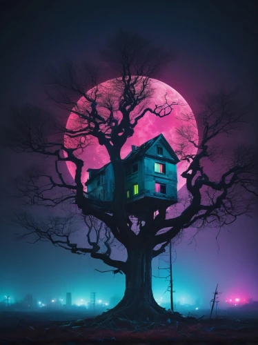 house silhouette,lonely house,witch's house,witch house,the haunted house,haunted house,tree house,halloween and horror,creepy house,halloween background,treehouse,little house,houses silhouette,purple moon,halloween poster,halloween scene,ancient house,houses clipart,halloween wallpaper,isolated tree,Photography,Fashion Photography,Fashion Photography 08