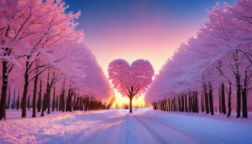 snow landscape,snow trees,winter landscape,snowy landscape,winter forest,winter magic,winter background,winter dream,hoarfrost,pink dawn,winter wonderland,fragrant snow sea,hearts color pink,color pink white,snow tree,winter morning,splendid colors,rose pink colors,nature love,snow scene,Photography,General,Realistic