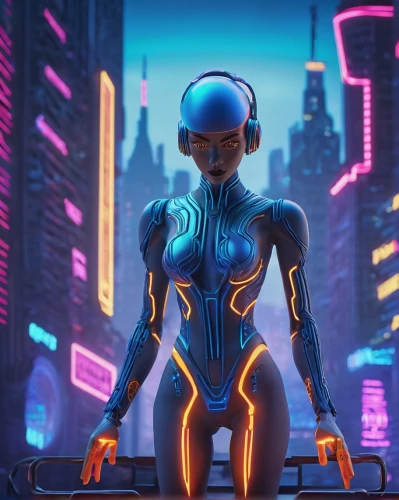 electro,cyberpunk,nova,futuristic,valerian,neon human resources,ironman,metropolis,symetra,cyber,robot icon,electric,cyan,scifi,cyborg,fantasia,neon body painting,cinema 4d,steel man,robotics,Unique,3D,Clay