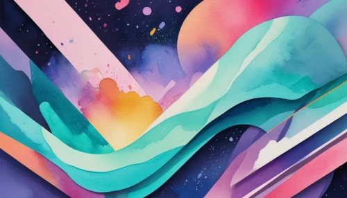 abstract watercolor,abstract background,colorful foil background,galaxy,watercolor background,background abstract,panoramical,abstract backgrounds,watercolor paint strokes,unicorn background,abstract painting,detail shot,futuristic landscape,cosmos,abstract air backdrop,watercolor arrows,abstract design,abstract artwork,space art,abstract shapes,Illustration,Paper based,Paper Based 25