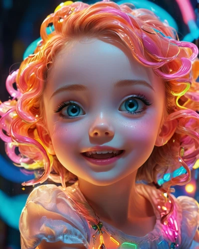 merida,female doll,little girl fairy,doll's facial features,child fairy,redhead doll,artist doll,painter doll,3d fantasy,girl doll,elsa,cute cartoon character,rapunzel,children's eyes,children's background,child girl,luminous,b3d,cinema 4d,little girl,Illustration,Abstract Fantasy,Abstract Fantasy 13