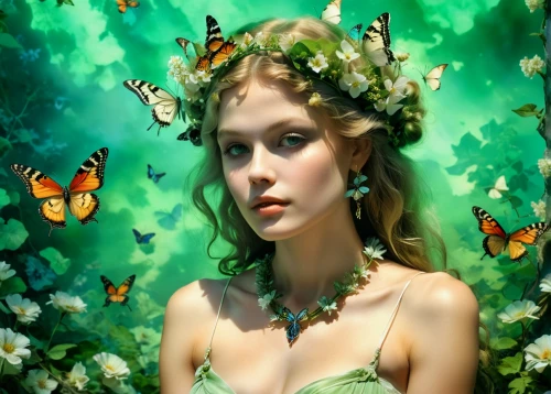 faerie,faery,butterfly green,butterfly background,fairy queen,cupido (butterfly),dryad,ulysses butterfly,blue butterfly background,vanessa (butterfly),fantasy art,julia butterfly,fairy,fantasy picture,flower fairy,hesperia (butterfly),butterfly floral,butterflies,little girl fairy,butterfly clip art