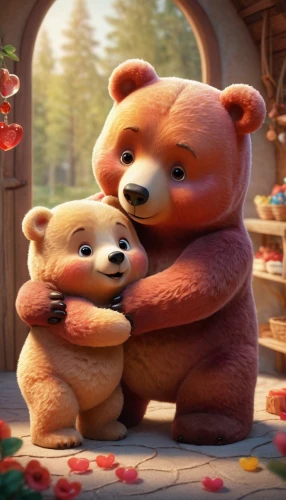 valentine bears,cute bear,cuddling bear,teddy bear crying,teddy-bear,teddy bears,bear teddy,teddy bear,hug,hugs,little bear,scandia bear,teddybear,the bears,bear,bears,romantic scene,hugging,3d teddy,cute cartoon image,Photography,General,Cinematic