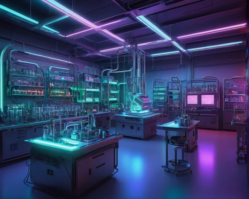 laboratory,chemical laboratory,lab,sci fi surgery room,laboratory information,pharmacy,formula lab,laboratory equipment,computer room,chemist,study room,laboratory oven,optoelectronics,cosmetics counter,research station,neon human resources,vapor,science education,uv,light-emitting diode,Conceptual Art,Sci-Fi,Sci-Fi 22