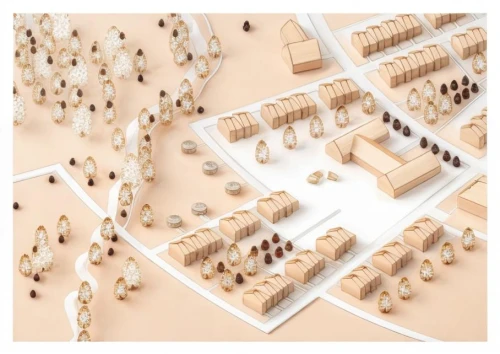 jewelry（architecture）,town planning,miniature figures,mound-building termites,jigsaw puzzle,terracotta,marzipan figures,nougat corners,urbanization,clay packaging,archidaily,miniatures,townscape,real-estate,pralines,ricciarelli,construction toys,human settlement,game pieces,cities,Architecture,General,Masterpiece,None