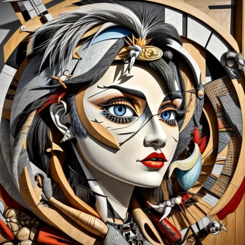 david bates,glass painting,steampunk,geisha girl,geisha,biomechanical,art deco woman,painted lady,adobe illustrator,clockmaker,wood art,peking opera,warrior woman,fantasy art,marionette,illustrator,art nouveau frame,fantasy portrait,fantasy woman,fractalius