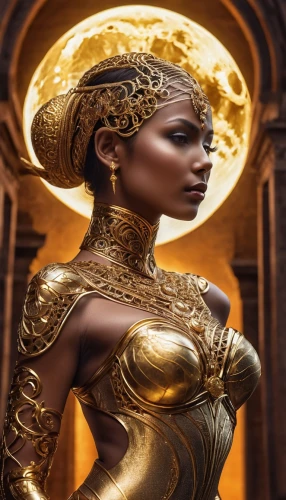 cleopatra,golden crown,gold crown,ancient egyptian girl,gold mask,african woman,golden mask,gold lacquer,warrior woman,athena,tutankhamun,priestess,tutankhamen,gold paint stroke,african art,gold jewelry,headpiece,african culture,yellow-gold,egyptian,Photography,General,Realistic