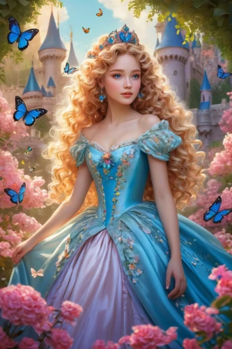fairy tale character,cinderella,fantasy picture,rosa 'the fairy,fairy queen,fairy tale,children's fairy tale,faerie,faery,fairy world,celtic woman,fantasy portrait,butterfly background,fantasy art,rosa ' the fairy,3d fantasy,a fairy tale,fantasia,vanessa (butterfly),fairy,Illustration,American Style,American Style 03