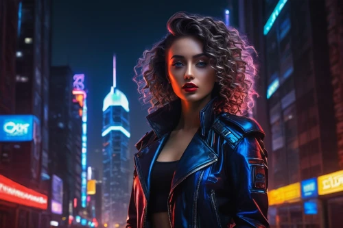 cyberpunk,digital compositing,visual effect lighting,city ​​portrait,futuristic,city lights,world digital painting,retro woman,renegade,photoshop manipulation,shanghai,cg artwork,neon lights,portrait background,femme fatale,wonder woman city,birds of prey-night,sci fiction illustration,neon human resources,cityscape,Art,Classical Oil Painting,Classical Oil Painting 19