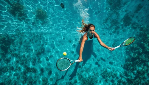 woman playing tennis,pool cleaning,swim ring,splash photography,paddleboard,turquoise,skimboarding,surface water sports,paddle board,pool water surface,female swimmer,paddler,stand up paddle surfing,swimfin,standup paddleboarding,tennis,pool of water,water ski,waterskiing,hula,Photography,General,Fantasy