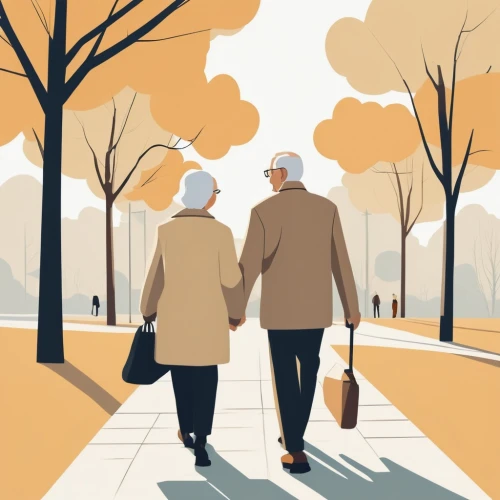 old couple,elderly people,vintage couple silhouette,grandparents,care for the elderly,pensioners,senior citizens,two people,autumn walk,elderly,as a couple,hold hands,retirement,grandparent,caregiver,old people,vintage man and woman,elderly person,older person,couple silhouette,Illustration,Vector,Vector 02