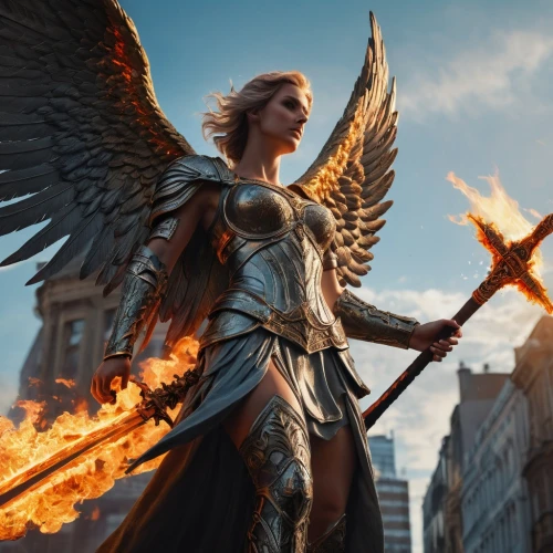 fire angel,archangel,angels of the apocalypse,the archangel,business angel,phoenix,athena,goddess of justice,torch-bearer,female warrior,angel,heroic fantasy,fantasy woman,angelology,winged,greer the angel,guardian angel,griffon bruxellois,angel moroni,angel of death,Photography,General,Fantasy