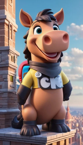 agnes,cute cartoon character,porker,pig,hog,hog xiu,boar,pot-bellied pig,warthog,suckling pig,madagascar,hippo,lucky pig,oxpecker,disney character,carlitos,up,donkey,piggybank,piggy,Unique,3D,3D Character