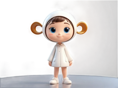 princess leia,cute cartoon character,agnes,audrey hepburn,3d model,cute cartoon image,cartoon doctor,cinnamon girl,character animation,animated cartoon,disney character,clay animation,monchhichi,nurse uniform,female nurse,cinema 4d,elf,et,clove,audrey,Unique,3D,3D Character