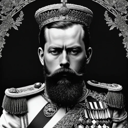 the emperor's mustache,kaiser wilhelm,kaiser wilhelm ii,emperor wilhelm i,grand duke,orders of the russian empire,admiral von tromp,grand duke of europe,jozef pilsudski,zhupanovsky,prussian,franz,bust of karl,konstantin bow,imperial period regarding,fidel alejandro castro ruz,emperor,vladimir,alexander,rühmann,Illustration,Black and White,Black and White 09