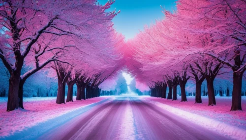 winter background,snow landscape,winter landscape,snow trees,winter forest,snowy landscape,winter wonderland,winter dream,purple landscape,tree lined lane,winter magic,hoarfrost,snow scene,winters,winter cherry,pink-purple,ice landscape,splendid colors,fairytale forest,treemsnow,Photography,General,Fantasy