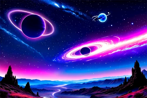 space art,saturnrings,scene cosmic,galaxy,planet eart,space,planets,galaxy collision,background image,universe,planetary system,outer space,cosmic,astronomy,starscape,art background,interstellar bow wave,spiral background,cartoon video game background,planet alien sky,Illustration,Realistic Fantasy,Realistic Fantasy 46