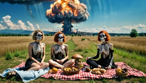 nuclear war,apocalypse,nuclear explosion,apocalyptic,angels of the apocalypse,atomic bomb,post-apocalypse,skillet,meteoroid,nuclear bomb,atomic age,barbeque,post apocalyptic,radioactivity,methane,nuclear,scarecrows,nuclear weapons,afterlife,photomanipulation