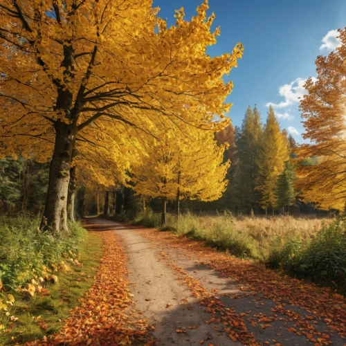autumn background,autumn scenery,fall landscape,autumn landscape,golden autumn,maple road,autumn forest,autumn idyll,autumn trees,autumn gold,autumn walk,colors of autumn,country road,autumn colors,golden october,golden trumpet trees,autumn theme,fall foliage,autumn day,tree lined lane,Photography,General,Realistic