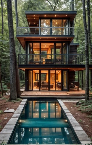 house in the forest,timber house,new england style house,the cabin in the mountains,pool house,cubic house,mid century house,modern house,summer house,modern architecture,inverted cottage,wooden house,house in the mountains,mirror house,dunes house,tree house,tree house hotel,log home,summer cottage,house in mountains