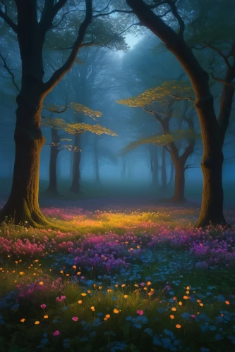 fairy forest,fairytale forest,foggy forest,enchanted forest,forest of dreams,forest glade,elven forest,autumn forest,germany forest,chestnut forest,fairy world,forest floor,forest landscape,fantasy landscape,holy forest,tree grove,foggy landscape,mushroom landscape,haunted forest,autumn fog,Art,Artistic Painting,Artistic Painting 30