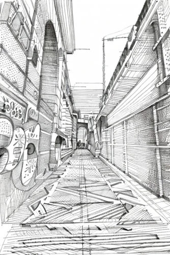 alleyway,alley,narrow street,the street,mono-line line art,street view,street scene,street,old linden alley,bukchon,camera drawing,tsukemono,asakusa,laneway,mono line art,game drawing,motomachi,shinjuku,play street,shopping street,Design Sketch,Design Sketch,Fine Line Art