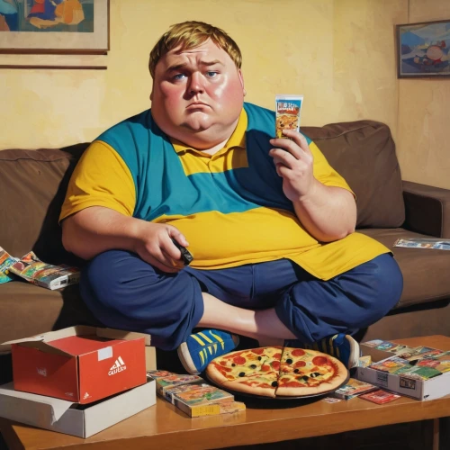 gluttony,junk food,internet addiction,diabetic,diet icon,diet,woman holding pie,appetite,gamer zone,advertising figure,social media addiction,man with a computer,lifestyle change,fat,dominoes,pizza,weight control,calorie,hunger,antipasta,Illustration,Paper based,Paper Based 23