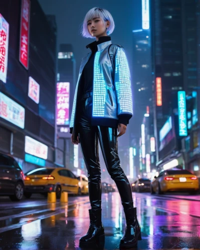 cyberpunk,futuristic,harajuku,anime japanese clothing,tokyo,tokyo city,shibuya,tokyo ¡¡,neon lights,pedestrian,city lights,neon light,city trans,shinjuku,hk,taipei,fashion street,metropolis,osaka,persona,Conceptual Art,Graffiti Art,Graffiti Art 06