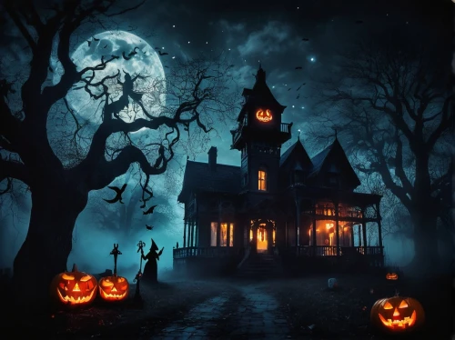halloween background,halloween scene,halloween poster,witch's house,witch house,halloween wallpaper,halloween and horror,halloween illustration,the haunted house,haunted house,halloween decor,halloween owls,halloween night,halloween decoration,halloween pumpkin gifts,jack-o'-lanterns,halloween travel trailer,halloween2019,halloween 2019,halloween ghosts,Conceptual Art,Sci-Fi,Sci-Fi 30