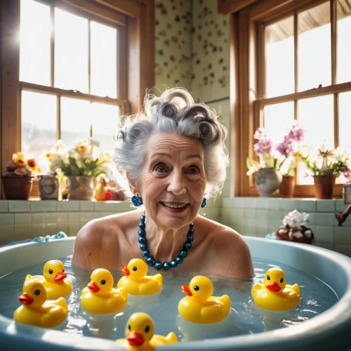 bath ducks,rubber ducks,bath duck,elderly lady,rubber duckie,retirement home,rubber ducky,rubber duck,bathing fun,care for the elderly,duck females,the girl in the bathtub,elderly people,senior citizen,elderly person,bath accessories,bird in bath,bath,bathtub,water bath