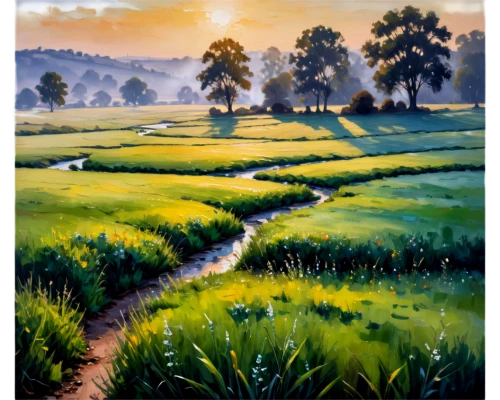 ricefield,rice fields,paddy field,rice field,the rice field,rice paddies,rice cultivation,rural landscape,farm landscape,rice terrace,green fields,green landscape,yamada's rice fields,tea field,landscape background,bangladesh,salt meadow landscape,kerala,vietnam,rice terraces,Conceptual Art,Oil color,Oil Color 22