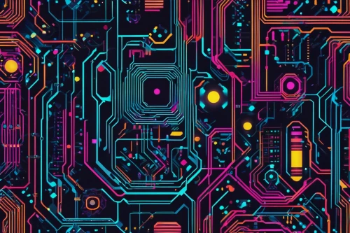 circuit board,colorful foil background,computer art,circuitry,retro pattern,retro background,abstract retro,pcb,abstract multicolor,scroll wallpaper,digital background,4k wallpaper,electronics,vector pattern,cyber,mobile video game vector background,digiart,computer chips,graphic card,dot background,Photography,Artistic Photography,Artistic Photography 09