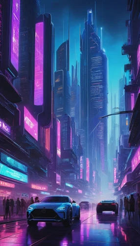 cyberpunk,cityscape,futuristic landscape,shanghai,futuristic,shinjuku,colorful city,fantasy city,tokyo city,metropolis,urban,tokyo,evening city,city at night,vapor,ultraviolet,dystopian,hong kong,dusk,city highway,Conceptual Art,Daily,Daily 29