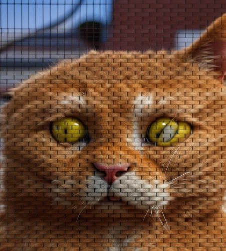 lego frame,window screen,wire mesh,lego background,lattice window,wire mesh fence,ginger cat,cat frame,from lego pieces,lego building blocks pattern,cat vector,brickwall,pixel cube,lego,lego pastel,lattice windows,mesh and frame,red tabby,pixels,brick background,Photography,General,Realistic