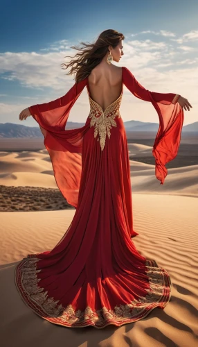 red cape,girl on the dune,belly dance,red tunic,desert rose,flying carpet,red gown,sahara,gypsy soul,flamenco,man in red dress,desert flower,fantasy woman,girl in a long dress,arabian,red sand,lady in red,tanoura dance,burning man,sorceress,Photography,General,Realistic