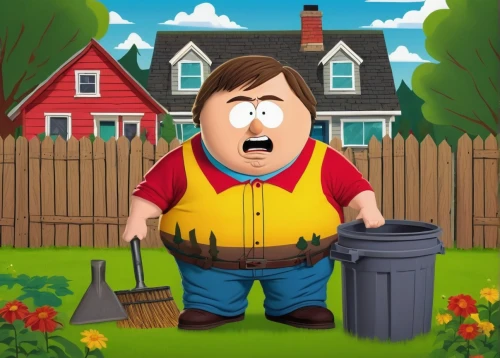 houses clipart,pubg mascot,rain barrel,waste collector,compost,bob,tradesman,plumber,bin,handyman,garbage lot,garbage collector,bert,rubbish collector,peter,minion tim,mulch,cute cartoon character,gardener,janitor,Conceptual Art,Daily,Daily 28